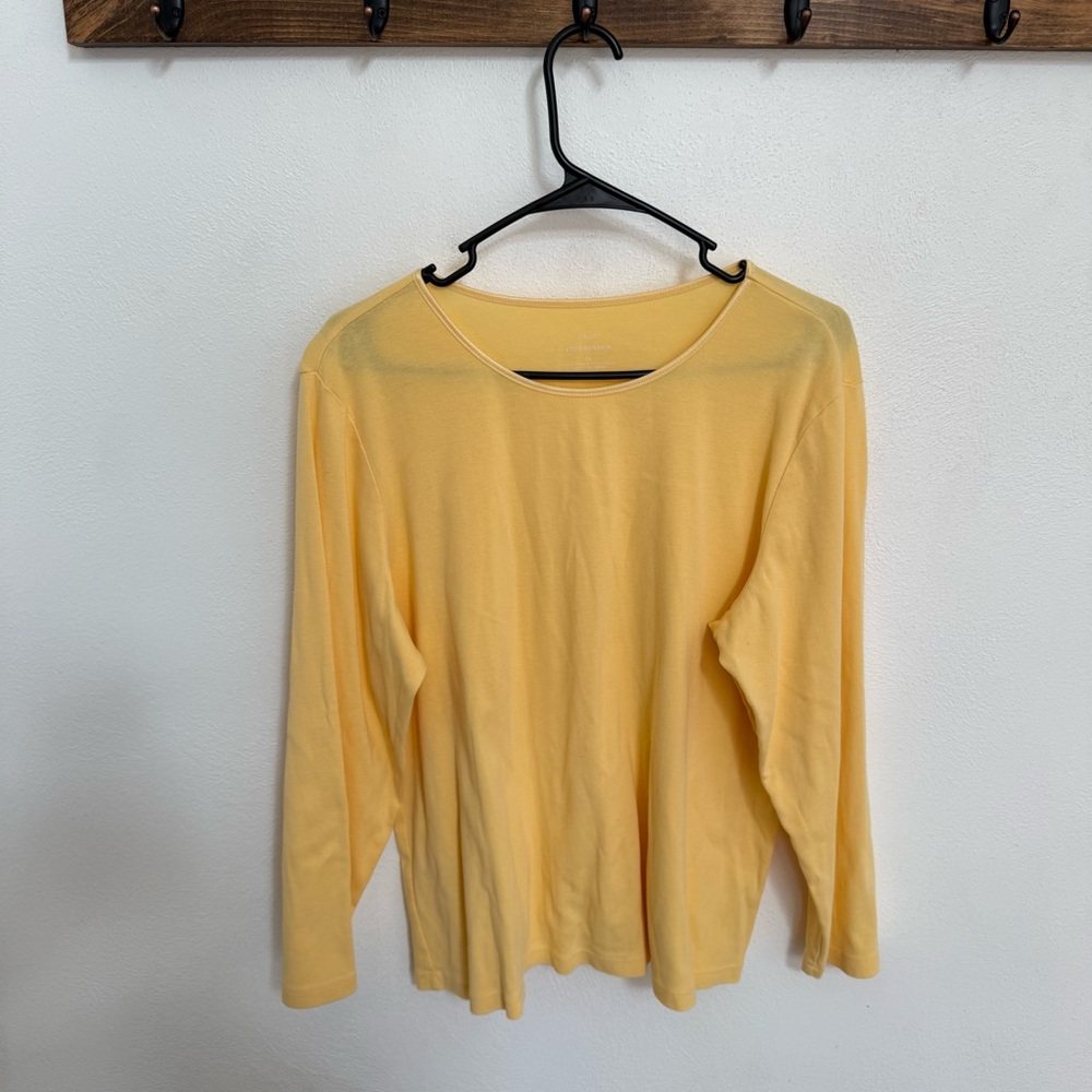 CJ Banks Layer Your Look Yellow Top